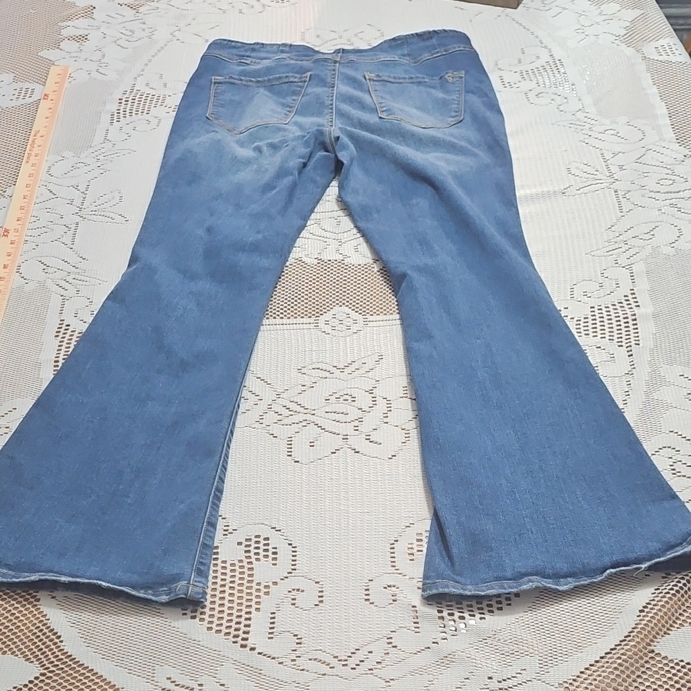 Jessica Simpson Blue Flare Wide Leg Jeans - Picture 8 of 11